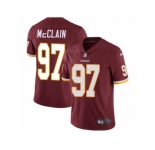 Men's Nike Washington Redskins #97 Terrell McClain Vapor Untouchable Limited Burgundy Red Team Color NFL Jersey