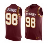 Men's Nike Washington Redskins #98 Matt Ioannidis Limited Red Player Name & Number Tank Top NFL Jersey
