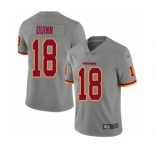 Men's Washington Redskins #18 Trey Quinn Limited Gray Inverted Legend Football Jersey