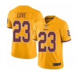 Men's Washington Redskins #23 Bryce Love Limited Gold Rush Vapor Untouchable Football Jersey