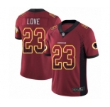 Men's Washington Redskins #23 Bryce Love Limited Red Rush Drift Fashion Football Jersey