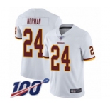 Men's Washington Redskins #24 Josh Norman White Vapor Untouchable Limited Player 100th Season Football Jersey