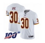 Men's Washington Redskins #30 Troy Apke White Vapor Untouchable Limited Player 100th Season Football Jersey