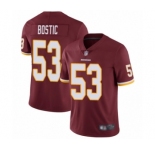 Men's Washington Redskins #53 Jon Bostic Burgundy Red Team Color Vapor Untouchable Limited Player Football Jersey
