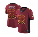 Men's Washington Redskins #53 Jon Bostic Limited Red Rush Drift Fashion Football Jersey