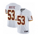 Men's Washington Redskins #53 Jon Bostic White Vapor Untouchable Limited Player Football Jersey
