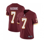 Men's Washington Redskins #7 Dwayne Haskins Burgundy Red Team Color Vapor Untouchable Limited Player Football Jersey