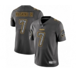 Men's Washington Redskins #7 Dwayne Haskins Limited Gray Static Fashion Football Jersey