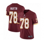 Men's Washington Redskins #78 Wes Martin Burgundy Red Team Color Vapor Untouchable Limited Player Football Jersey