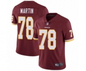 Men's Washington Redskins #78 Wes Martin Burgundy Red Team Color Vapor Untouchable Limited Player Football Jersey