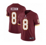 Men's Washington Redskins #8 Case Keenum Burgundy Red Team Color Vapor Untouchable Limited Player Football Jersey
