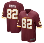 Men's Washington Redskins #82 Logan Thomas Game Burgundy Red Team Color Football Jersey