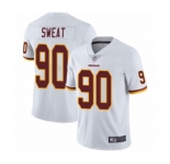 Men's Washington Redskins #90 Montez Sweat White Vapor Untouchable Limited Player Football Jersey
