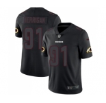 Men's Washington Redskins #91 Ryan Kerrigan Limited Black Rush Impact Football Jersey