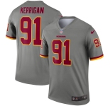 Men's Washington Redskins #91 Ryan Kerrigan Limited Gray Inverted Legend Football Jersey