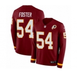 Nike Washington Redskins #54 Mason Foster Limited Burgundy Therma Long Sleeve NFL Jersey