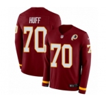 Nike Washington Redskins #70 Sam Huff Limited Burgundy Therma Long Sleeve NFL Jersey