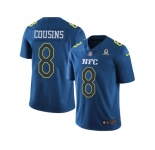 Nike Washington Redskins #8 Kirk Cousins Navy Men's Stitched NFL Limited NFC 2017 Pro Bowl Jersey