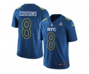 Nike Washington Redskins #8 Kirk Cousins Navy Men's Stitched NFL Limited NFC 2017 Pro Bowl Jersey