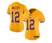 Women Nike Washington Redskins #12 Colt McCoy Limited Gold Rush Vapor Untouchable NFL Jersey