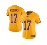 Women Nike Washington Redskins #17 Doug Williams Limited Gold Rush Vapor Untouchable NFL Jersey