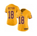 Women Nike Washington Redskins #18 Josh Doctson Limited Gold Rush Vapor Untouchable NFL Jersey