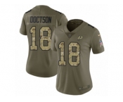 Women Nike Washington Redskins #18 Josh Doctson Limited Olive Camo 2017 Salute to Service NFL Jersey