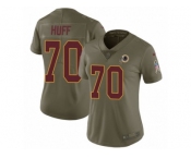 Women Nike Washington Redskins #70 Sam Huff Limited Olive 2017 Salute to Service NFL Jersey