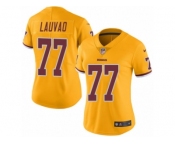 Women Nike Washington Redskins #77 Shawn Lauvao Limited Gold Rush Vapor Untouchable NFL Jersey