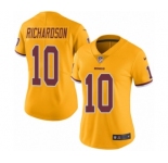 Women's Nike Washington Redskins #10 Paul Richardson Limited Gold Rush Vapor Untouchable NFL Jersey