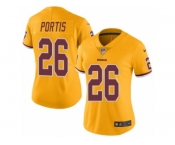 Women's Nike Washington Redskins #26 Clinton Portis Limited Gold Rush NFL Jersey