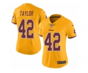 Women's Nike Washington Redskins #42 Charley Taylor Limited Gold Rush NFL Jersey