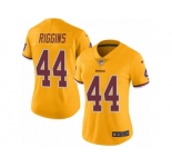 Women's Nike Washington Redskins #44 John Riggins Limited Gold Rush NFL Jersey