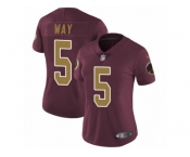 Women's Nike Washington Redskins #5 Tress Way Vapor Untouchable Limited Burgundy Red Gold Number Alternate 80TH Anniversary NFL Jersey