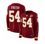 Women's Nike Washington Redskins #54 Mason Foster Limited Burgundy Therma Long Sleeve NFL Jersey