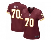 Women's Nike Washington Redskins #70 Sam Huff Game Burgundy Red Team Color NFL Jerse