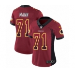 Women's Nike Washington Redskins #71 Charles Mann Limited Red Rush Drift Fashion NFL Jersey