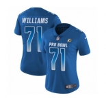 Women's Nike Washington Redskins #71 Trent Williams Limited Royal Blue NFC 2019 Pro Bowl NFL Jersey