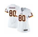 Women's Nike Washington Redskins #80 Jamison Crowder Limited White NFL Jersey