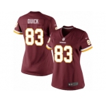 Women's Nike Washington Redskins #83 Brian Quick Limited Burgundy Red Team Color NFL Jersey