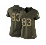 Women's Nike Washington Redskins #83 Brian Quick Limited Green Salute to Service NFL Jersey