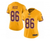Women's Nike Washington Redskins #86 Jordan Reed Limited Gold Rush NFL Jersey
