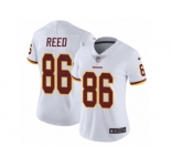 Women's Nike Washington Redskins #86 Jordan Reed Vapor Untouchable Limited White NFL Jersey