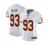 Women's Nike Washington Redskins #93 Jonathan Allen White Vapor Untouchable Elite Player NFL Jersey