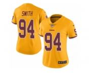 Women's Nike Washington Redskins #94 Preston Smith Limited Gold Rush NFL Jersey
