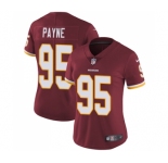 Women's Nike Washington Redskins #95 Da'Ron Payne Burgundy Red Team Color Vapor Untouchable Elite Player NFL Jersey