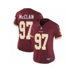 Women's Nike Washington Redskins #97 Terrell McClain Vapor Untouchable Limited Burgundy Red Team Color NFL Jersey