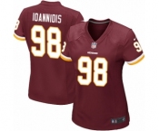 Women's Nike Washington Redskins #98 Matt Ioannidis Game Burgundy Red Team Color NFL Jersey