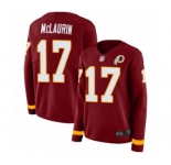 Women's Washington Redskins #17 Terry McLaurin Limited Burgundy Therma Long Sleeve Football Jersey