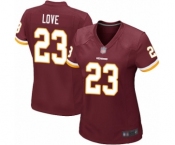 Women's Washington Redskins #23 Bryce Love Game Burgundy Red Team Color Football Jersey